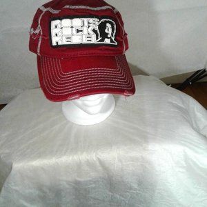Bob Marley destress biker hat/ball cap
